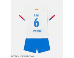 Barcelona Paez Gavi #6 Replika Bortatröja Barn 2023-24 Kortärmad (+ Korta byxor)